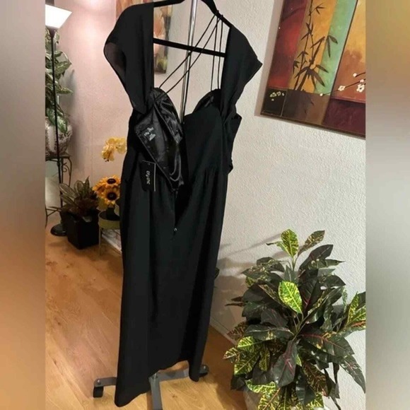 City Chic Entwine black maxi formal party cocktail dress plus size small 20 New‎ - Picture 8 of 13